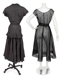 Two Designer Dresses: Attributed to Eisa, ca. 1950