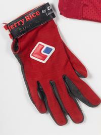A Jerry Rice Signed Autograph San Francisco 49ers Jersey Presentation With Game Used Gloves (Topps Certificate of Authenticity),