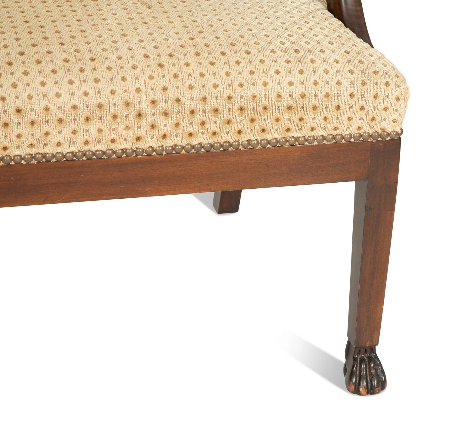A Pair of Regency Style Mahogany Armchairs
