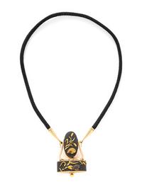 POTTER & MELLEN, YELLOW GOLD AND SHAKUDO CUSTOM PENDANT NECKLACE