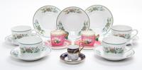 A Collection of Continental Porcelain Table Articles Height of first 2 7/8 inches. — 19TH/20TH CENTURY