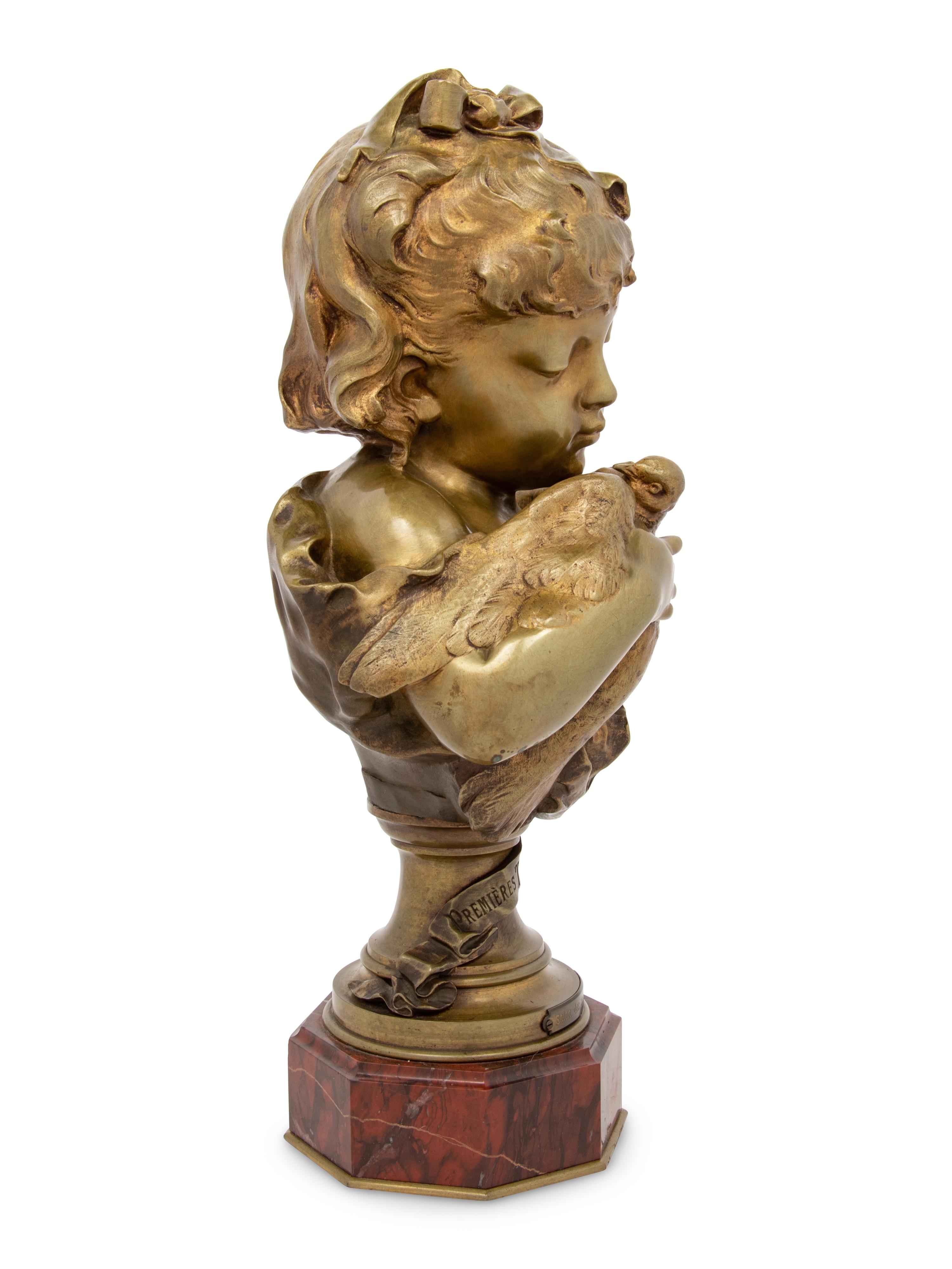 A French Gilt Bronze Bust