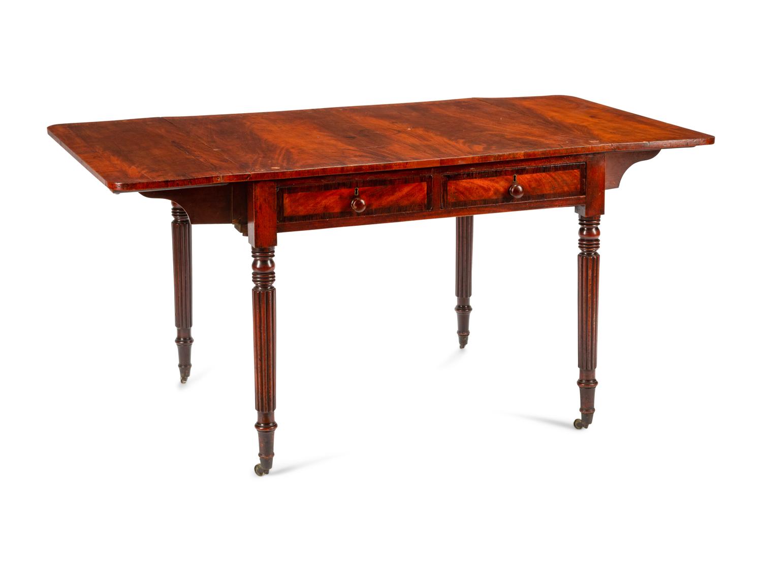 A Regency Style Mahogany Drop-Leaf Table