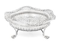 An English Silver Centerpiece Basket