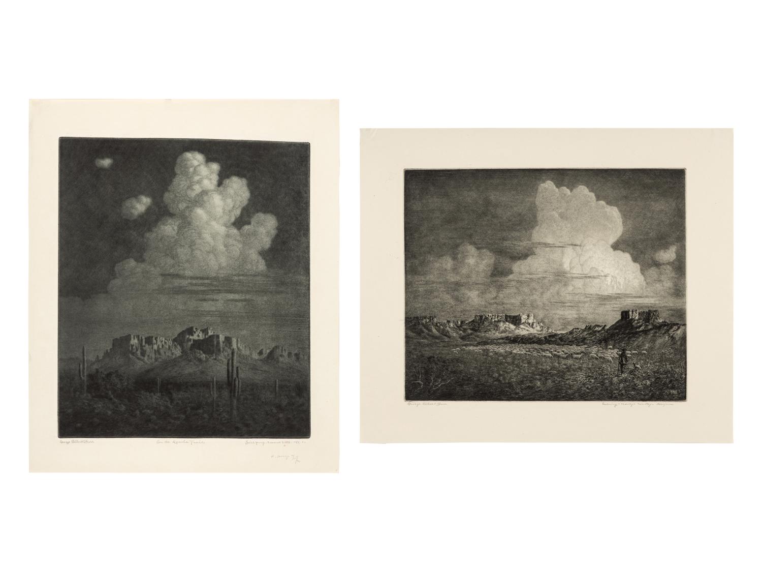 Two Works: On the Apache Trail and Evening - Navajo Country - Arizona