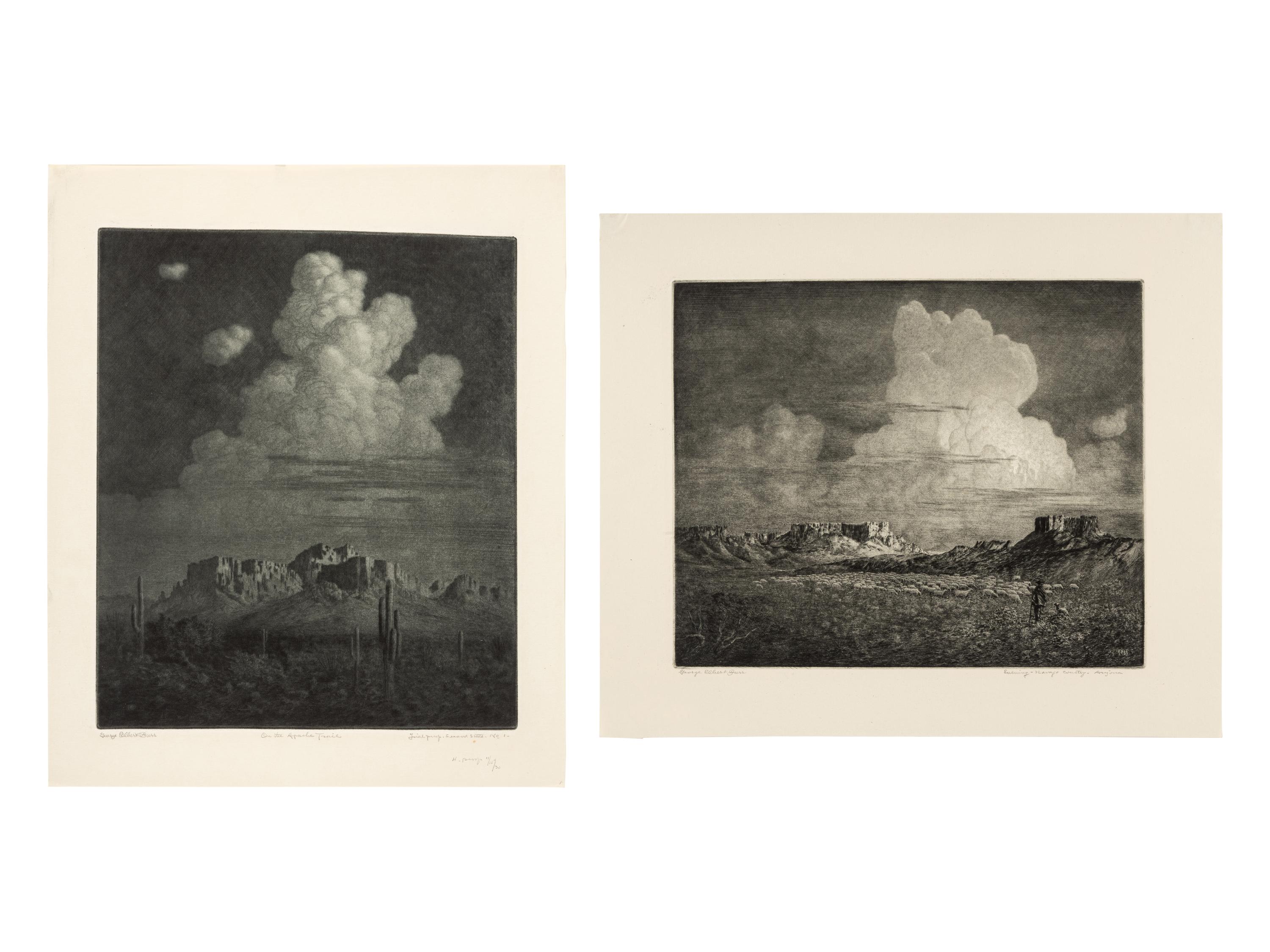 Two Works: On the Apache Trail and Evening - Navajo Country - Arizona