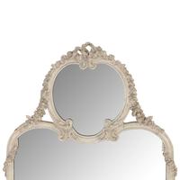 A Louis XVI Style White-Painted Mirror