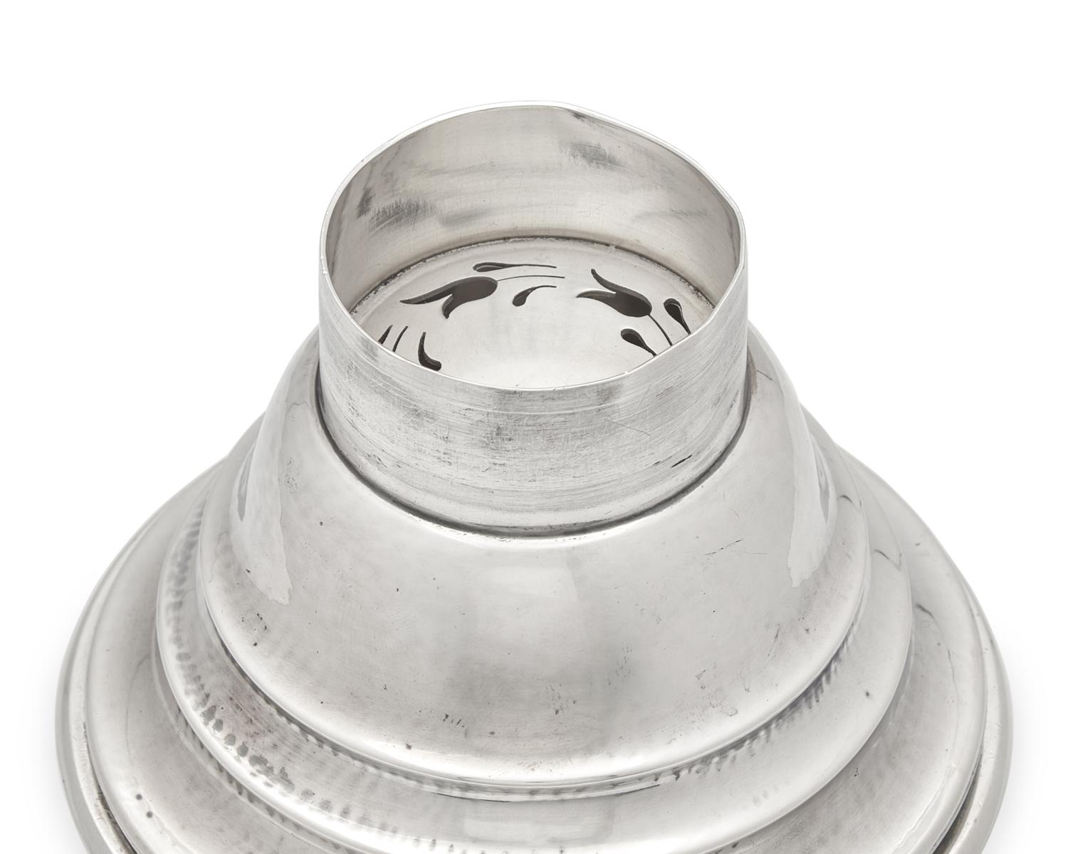 A Large Harald Nielsen Designed Georg Jensen Cocktail Shaker