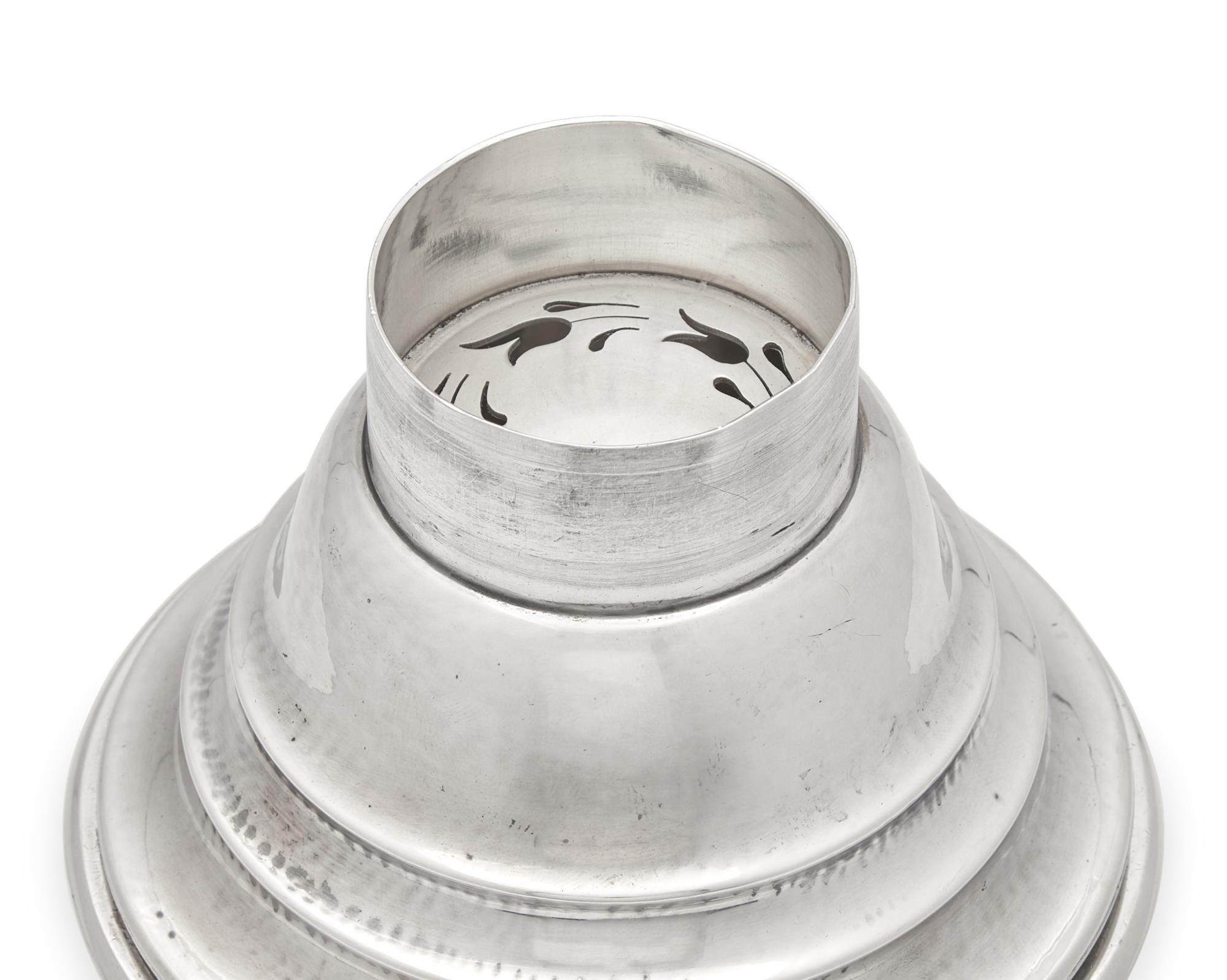 A Large Harald Nielsen Designed Georg Jensen Cocktail Shaker