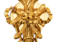 A Pair of Louis XVI Style Gilt Bronze Two-Light Sconces