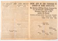 [SAN FRANCISCO EARTHQUAKE]. The Call-Chronicle-Examiner . 19 April 1906.