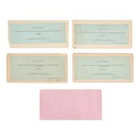 [Presidential] [Lincoln, Abraham] Group of 5 stereoviews related to Lincoln's assassination at Ford's Theatre