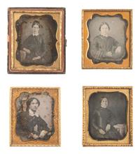 [EARLY PHOTOGRAPHY]. 32 sixth plate daguerreotype portraits of young to middle-aged women.