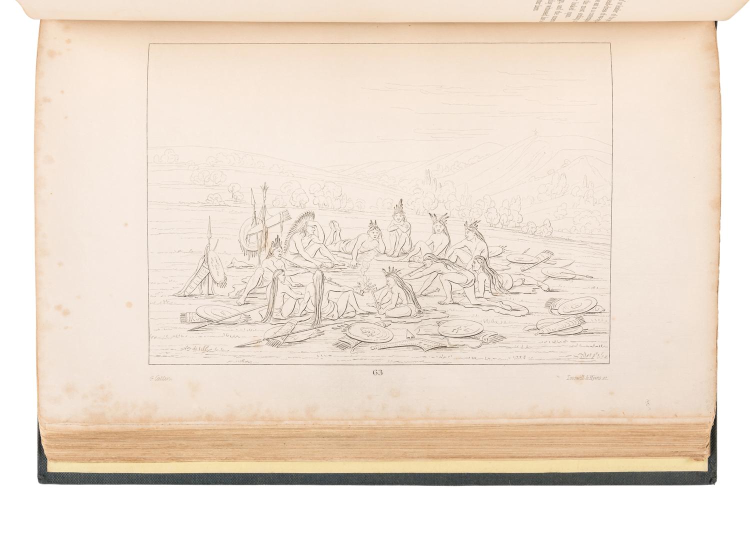 CATLIN, George (1796-1872). Letters and Notes on the Manners, Customs, and Condition of the North American Indians . London: Published by the Author, 1841.