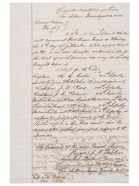 [BUFFALO SOLDIERS]. Special Orders commanding officers of the 24th Infantry to serve as general court martial detail, San Antonio, Texas, 29 August 1874.