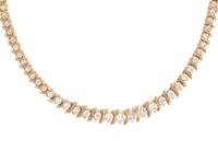 YELLOW GOLD AND DIAMOND SET