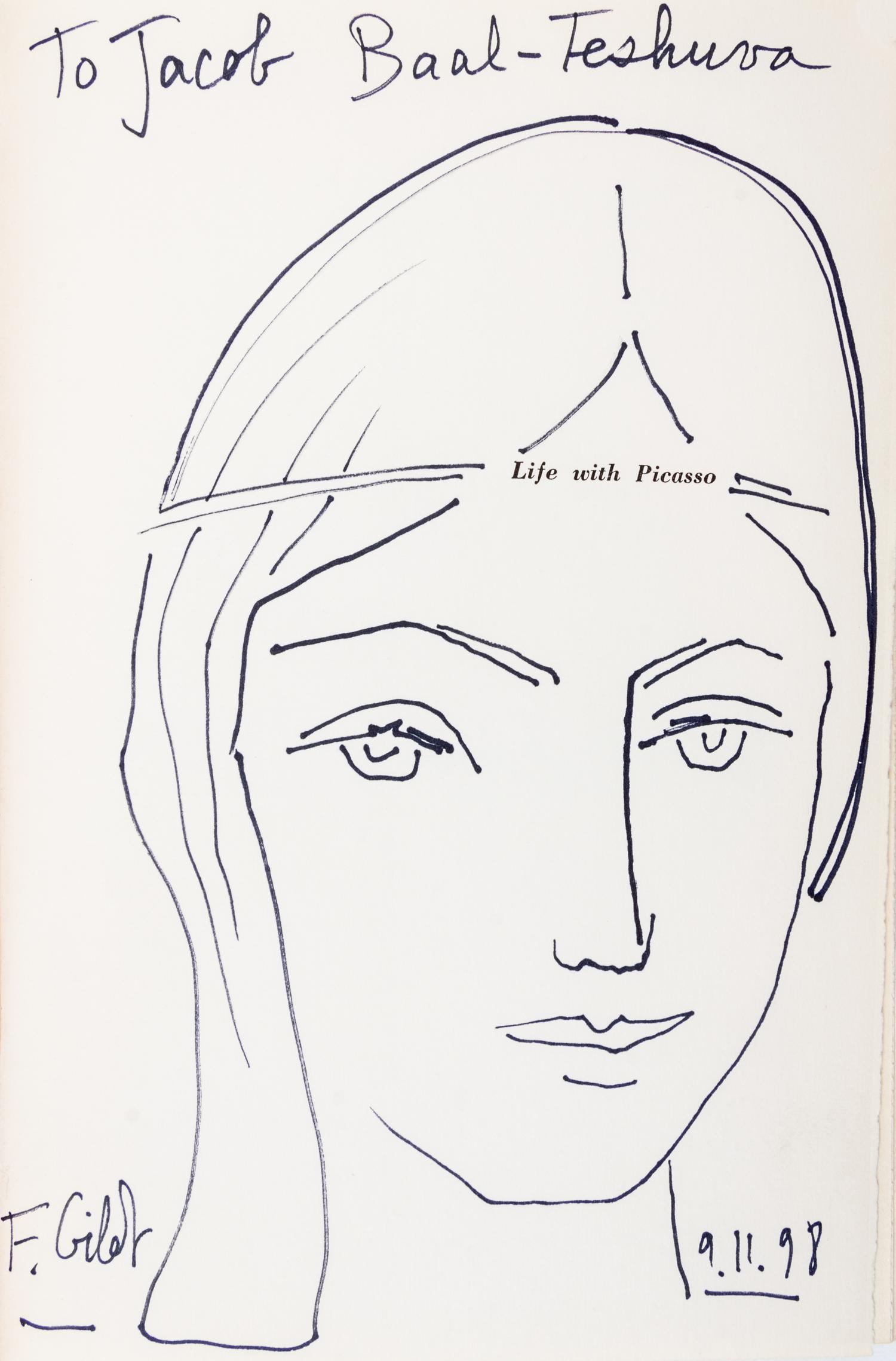 (PICASSO, PABLO) GILOT, FRANCIS. Life with Picasso. New York, 1964. First edition. Presentation copy.