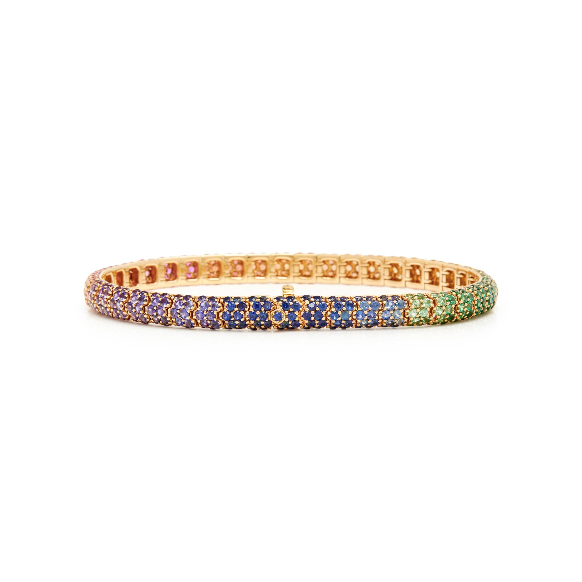 ROBERT PROCOP, MULTICOLOR SAPPHIRE BRACELET