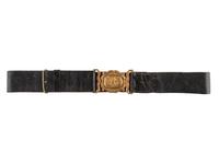 [CIVIL WAR]. Pre-war militia belt equipped with tongue and wreath eagle plate. Ca 1845-1860.