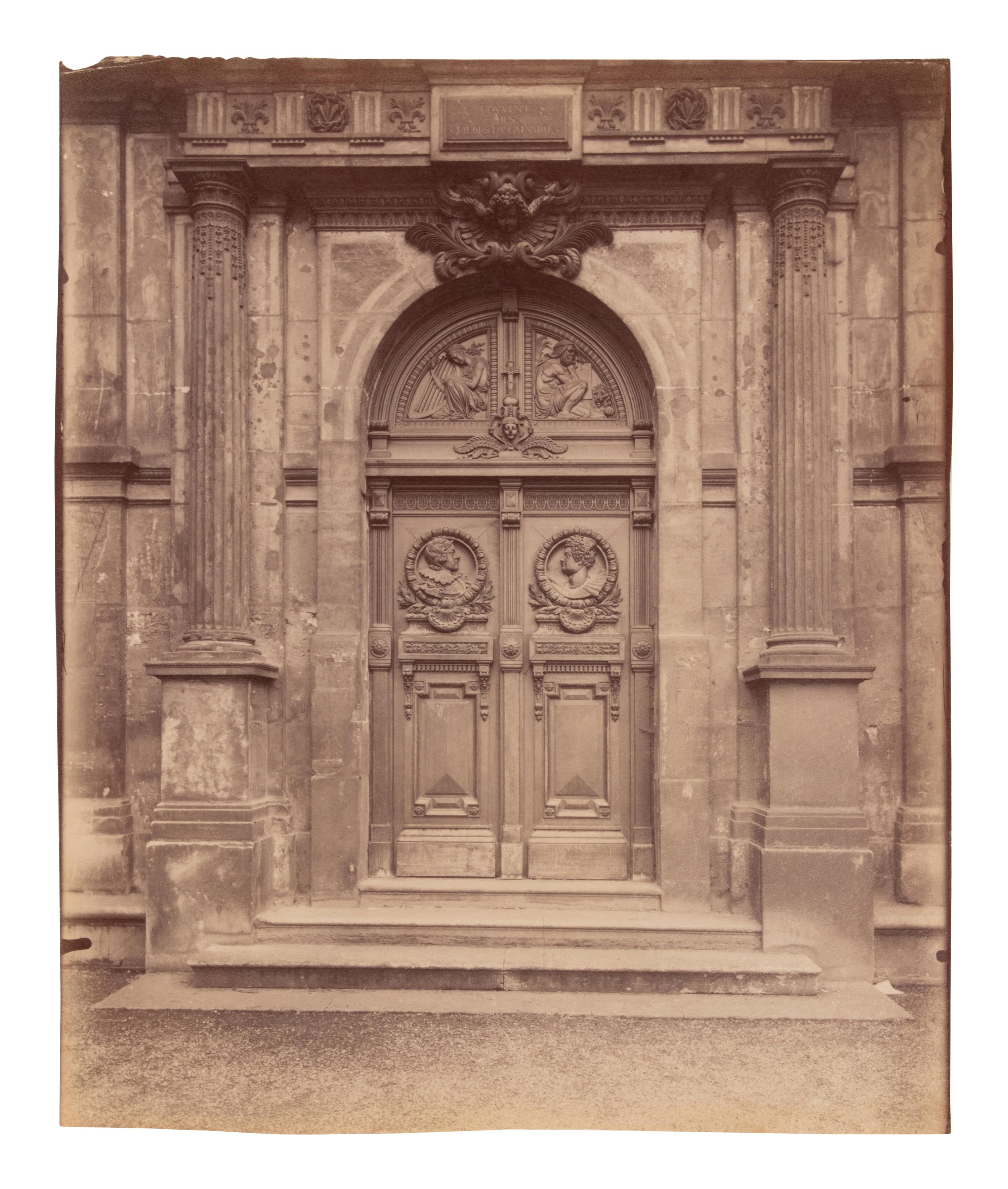 A group of four photographs ( Ètampes - maison de Diane de Poitiers , 1907; Presbytère de Saint-Sulpice, rue de Vaugirard 50 , 1900; Oratoire Marie de M é dicis, Petit Luxembourg , 1903; Fontaine de Joyeuse, 41 rue de Turenne, 3e arrondissement, 1901)
