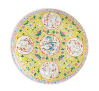 A Famille Jaune Porcelain Plate Diameter 9 5/8 inches. — GUANGXU PERIOD (1875-1908)