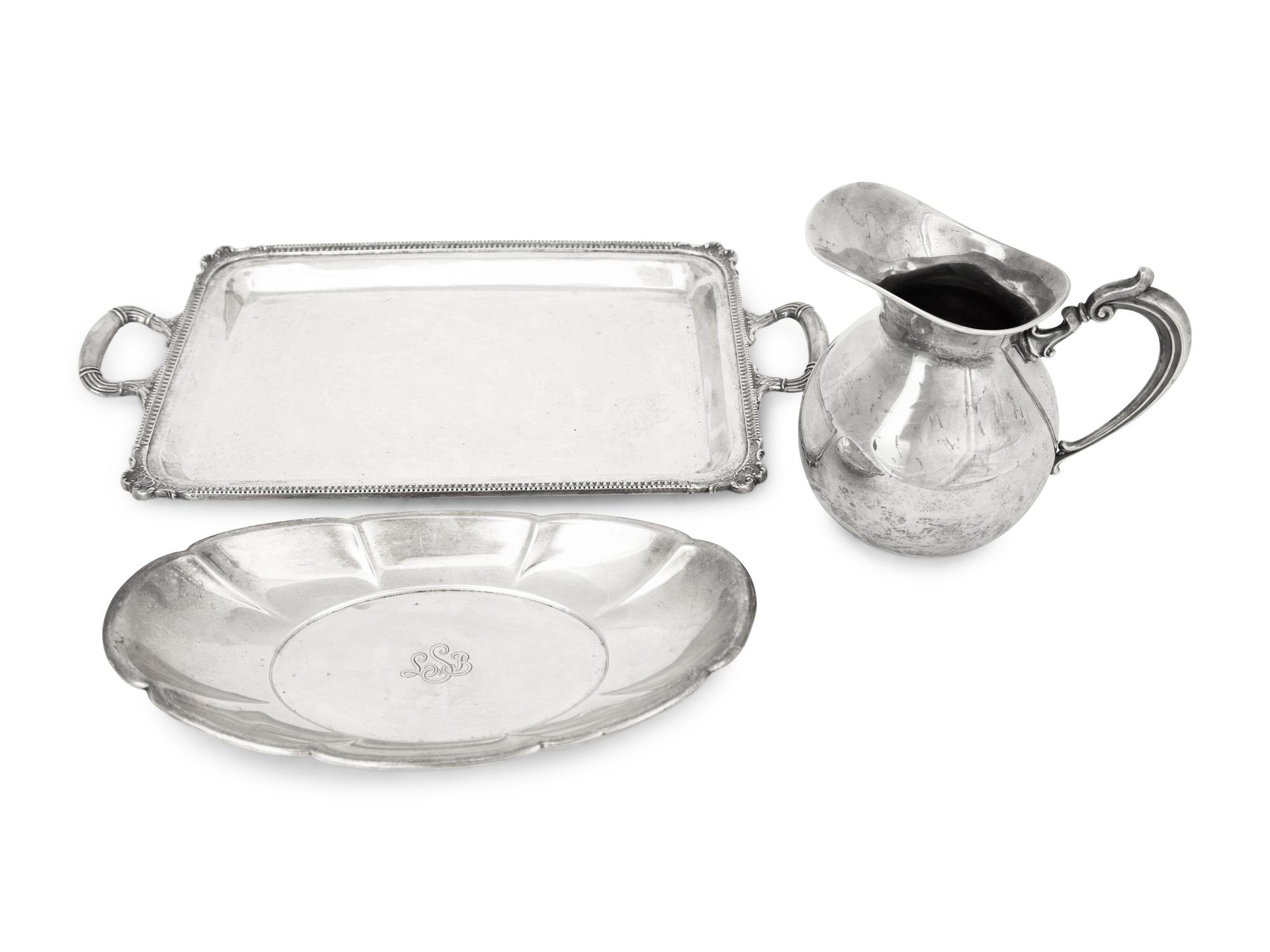 Three Silver Serving Articles