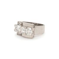 PLATINUM AND DIAMOND RING