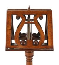 A William IV Rosewood Double-Sided Music Stand