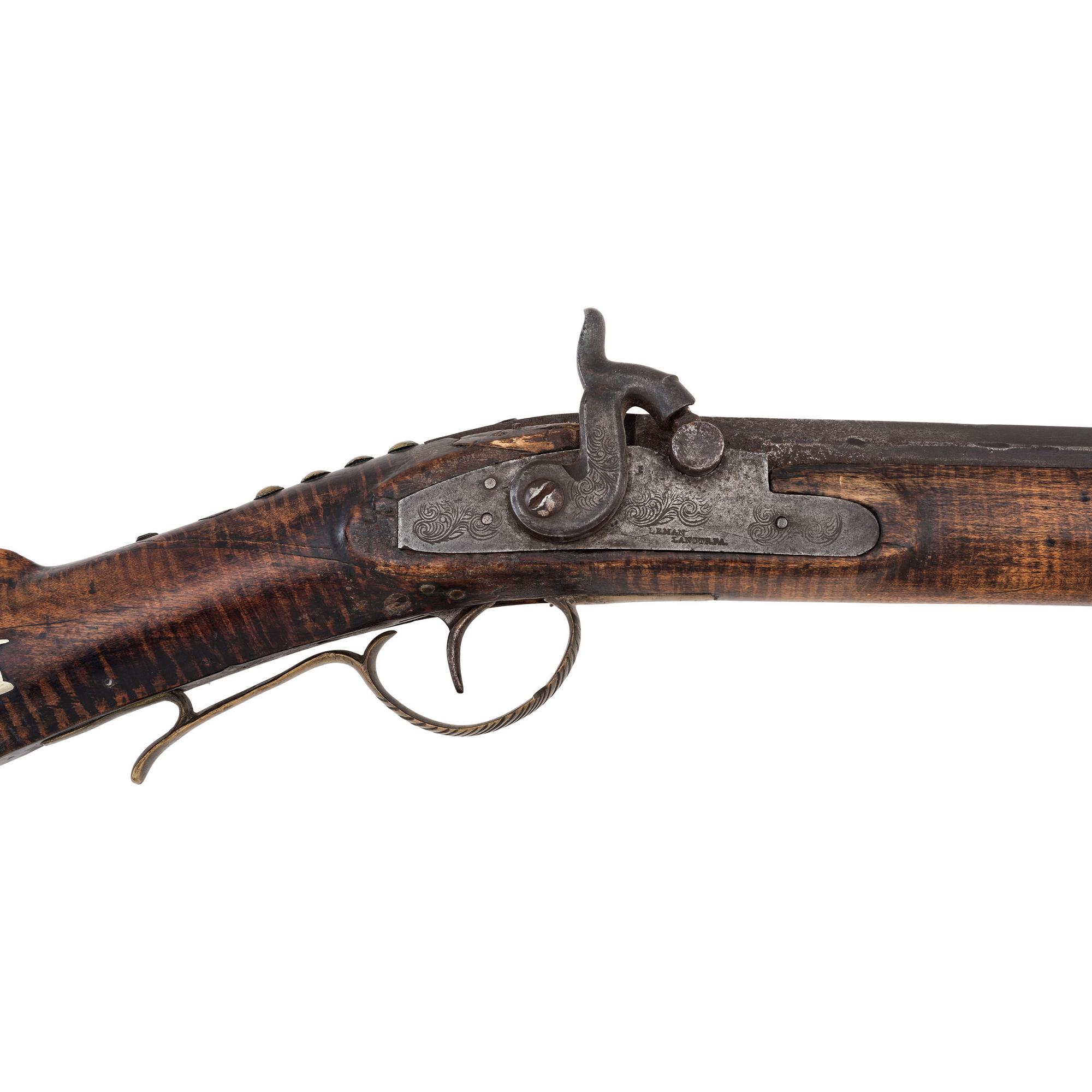 Tacked Fullstock Percussion Trade Rifle by Leman