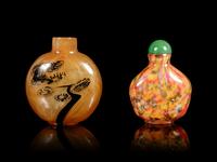 Two Chinese Glass Snuff Bottles