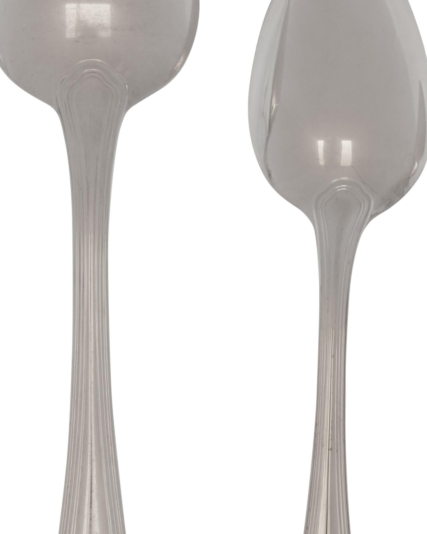 A Christofle Spatours Silver-Plate Flatware Service