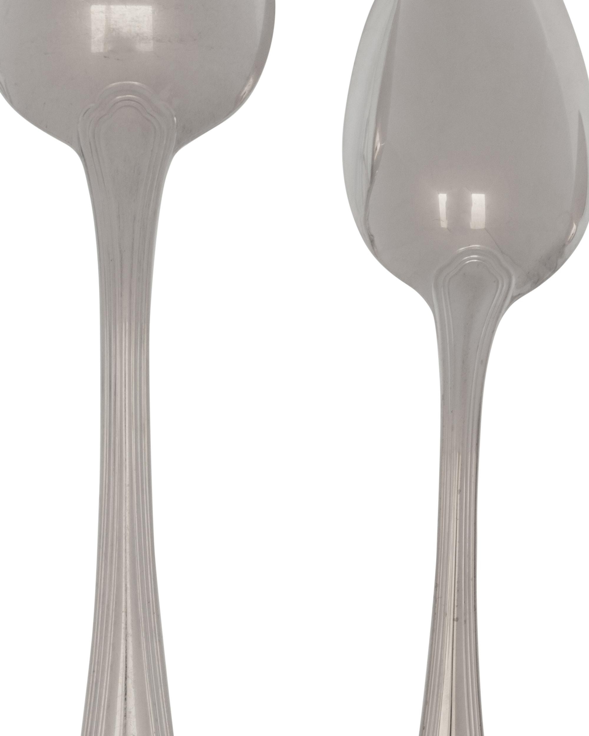 A Christofle Spatours Silver-Plate Flatware Service