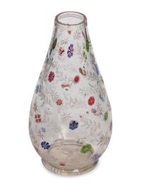A Bohemian Cut Glass Vase