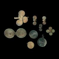 Nine European Bronze Age Spectacle Rings and Fibulae Fragments