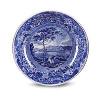 Two Historical Blue Staffordshire 'Fair Mount Near Philadelphia' basins Joseph Stubbs, Burslem, circa 1830