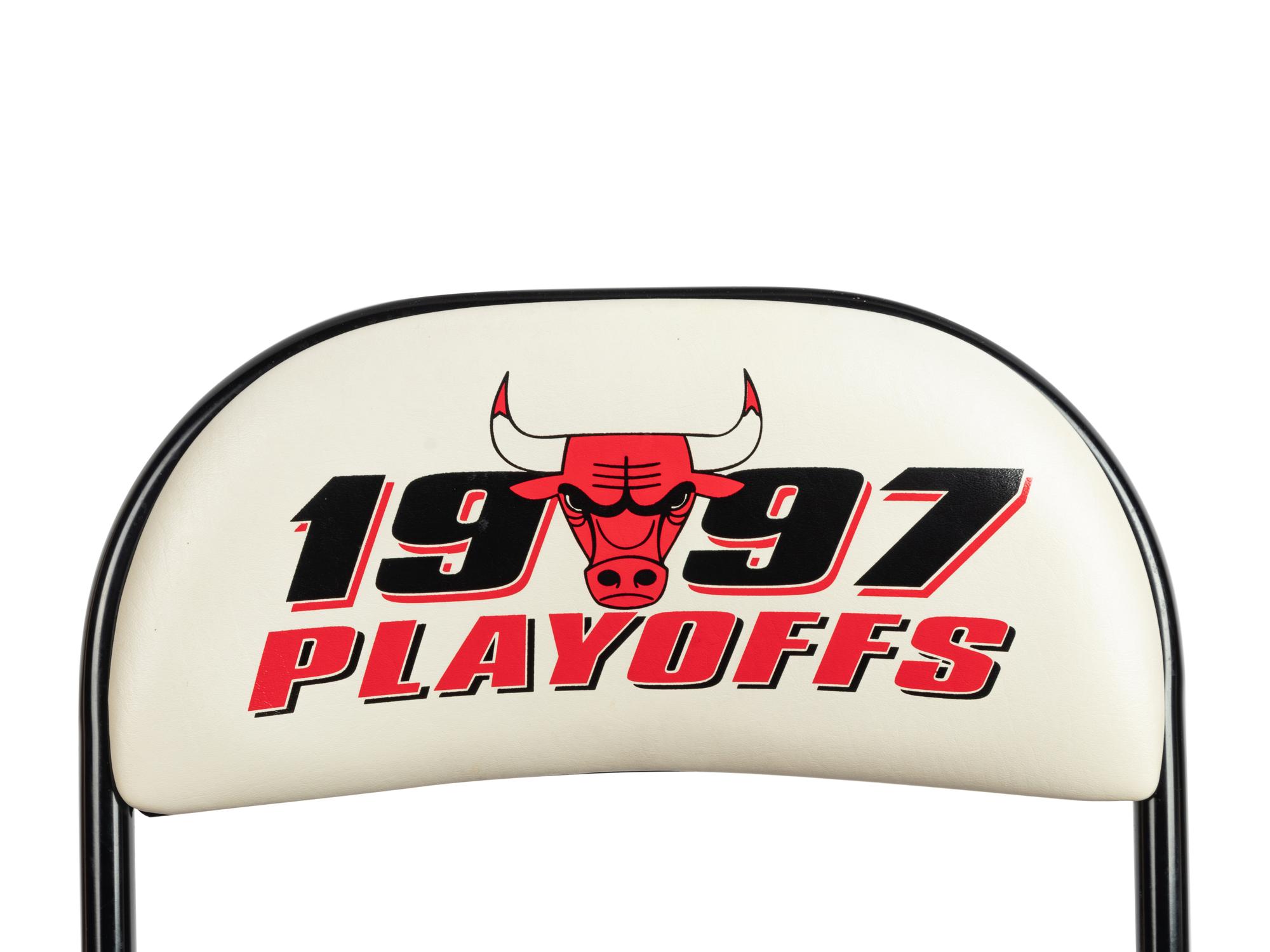 A Group of Four 1997 Chicago Bulls Michael Jordan "Last Dance" Era United Center Stadium Chairs,