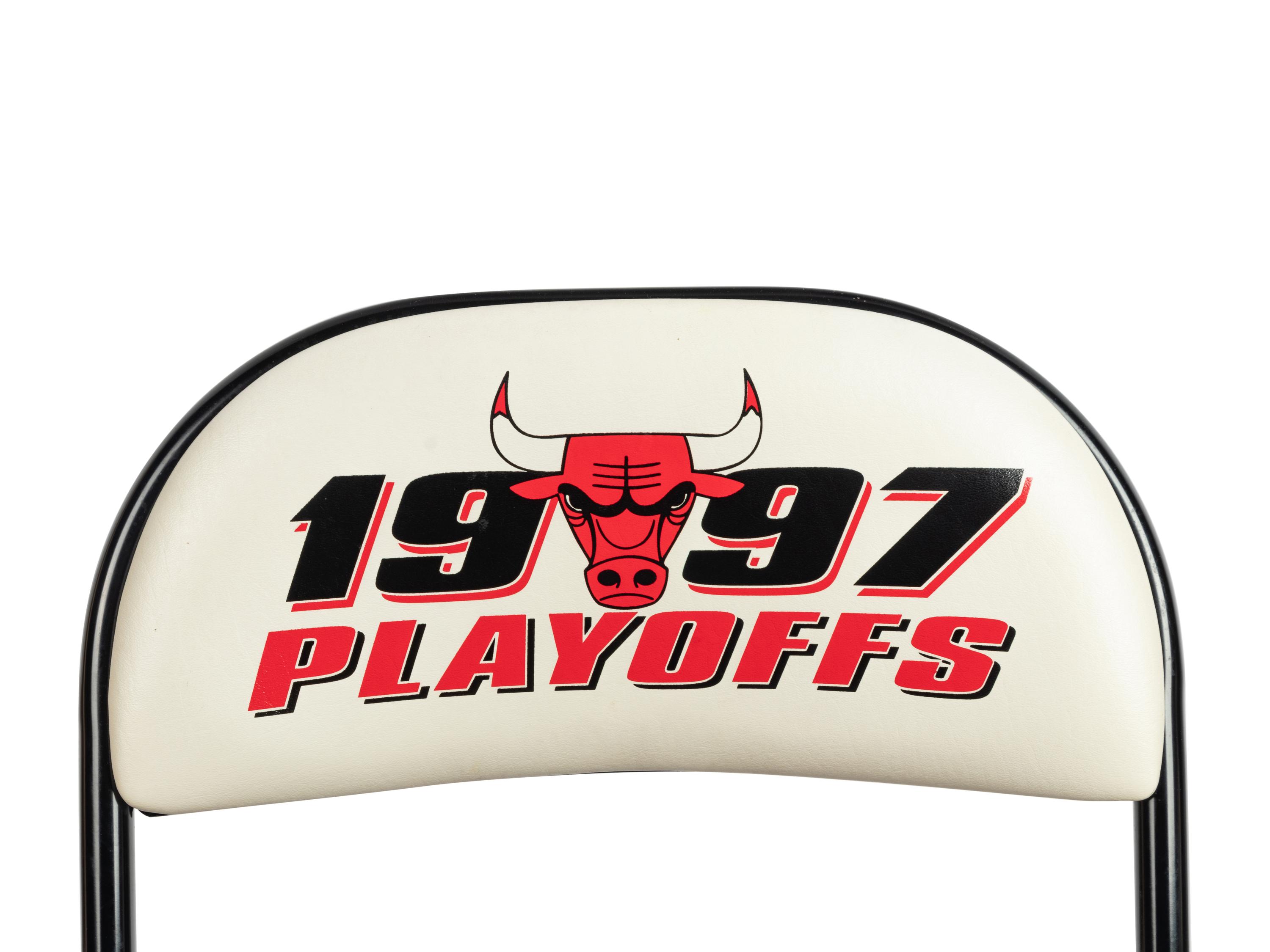 A Group of Four 1997 Chicago Bulls Michael Jordan "Last Dance" Era United Center Stadium Chairs,