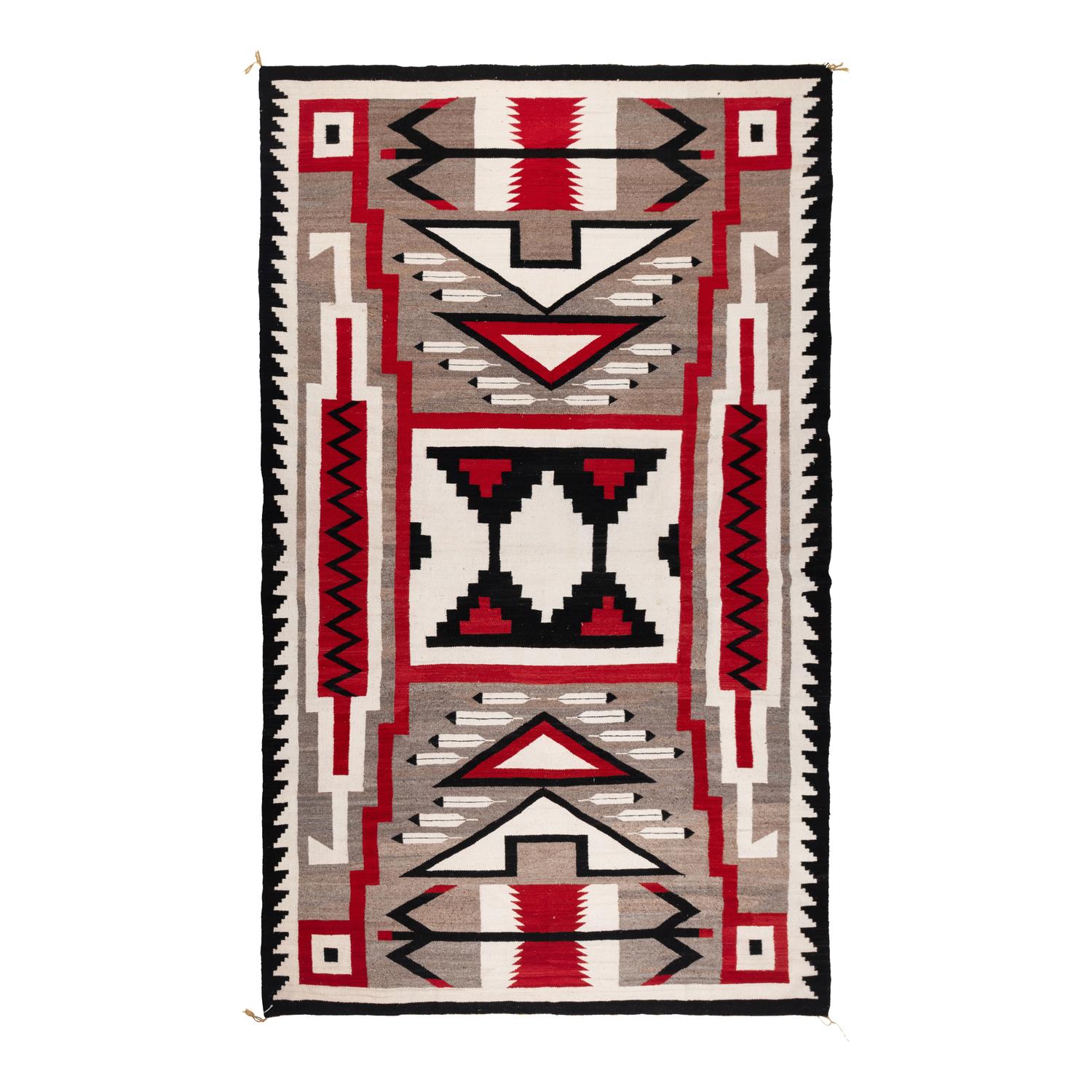 Navajo Storm Pattern Roomsize Weaving [Rug]