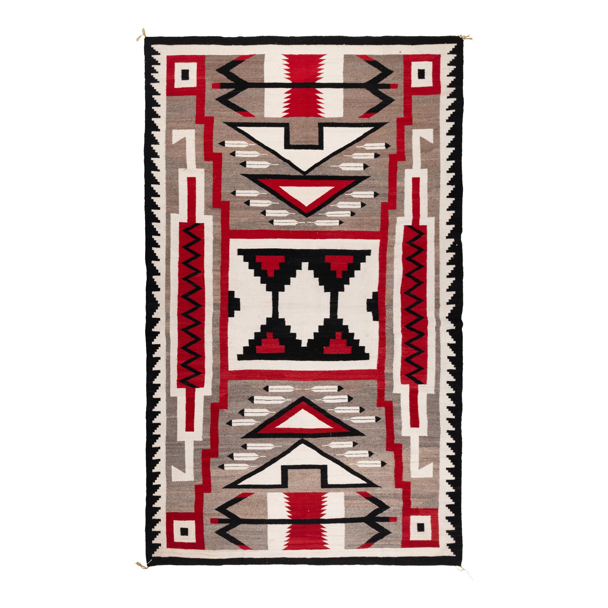 Navajo Storm Pattern Roomsize Weaving [Rug]