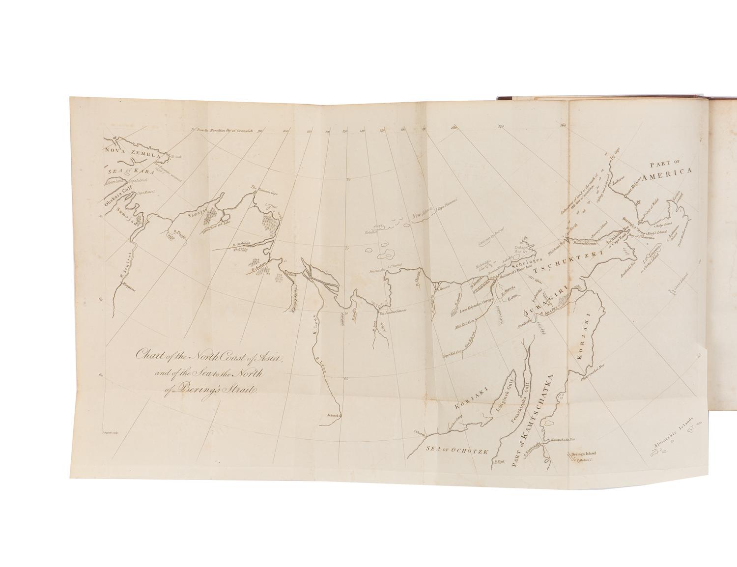 [Travel & Exploration] Burney, Captain James. A Chronological History of North-Eastern Voyages of Discovery; and of the Early Eastern Navigations of The Russians