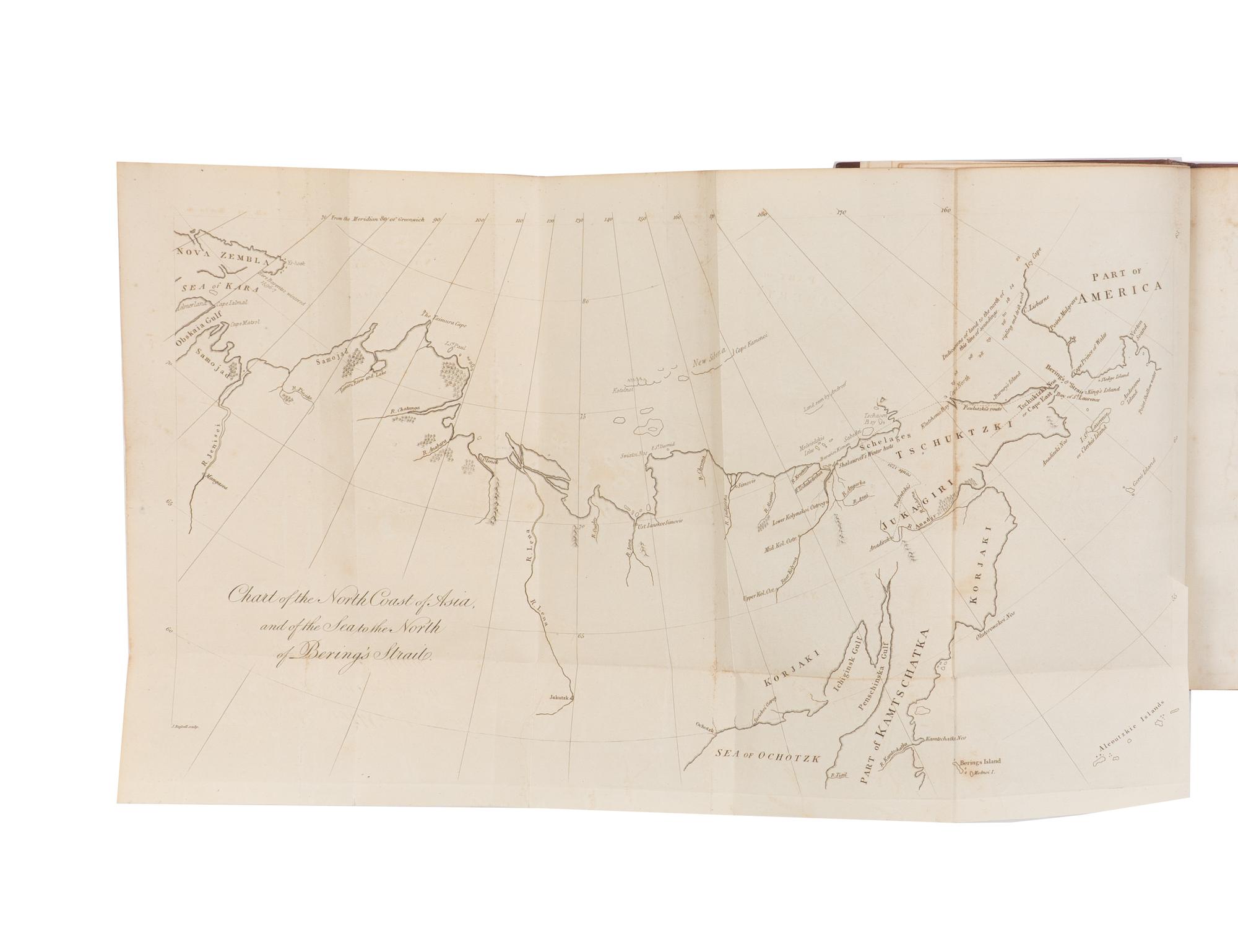 [Travel & Exploration] Burney, Captain James. A Chronological History of North-Eastern Voyages of Discovery; and of the Early Eastern Navigations of The Russians