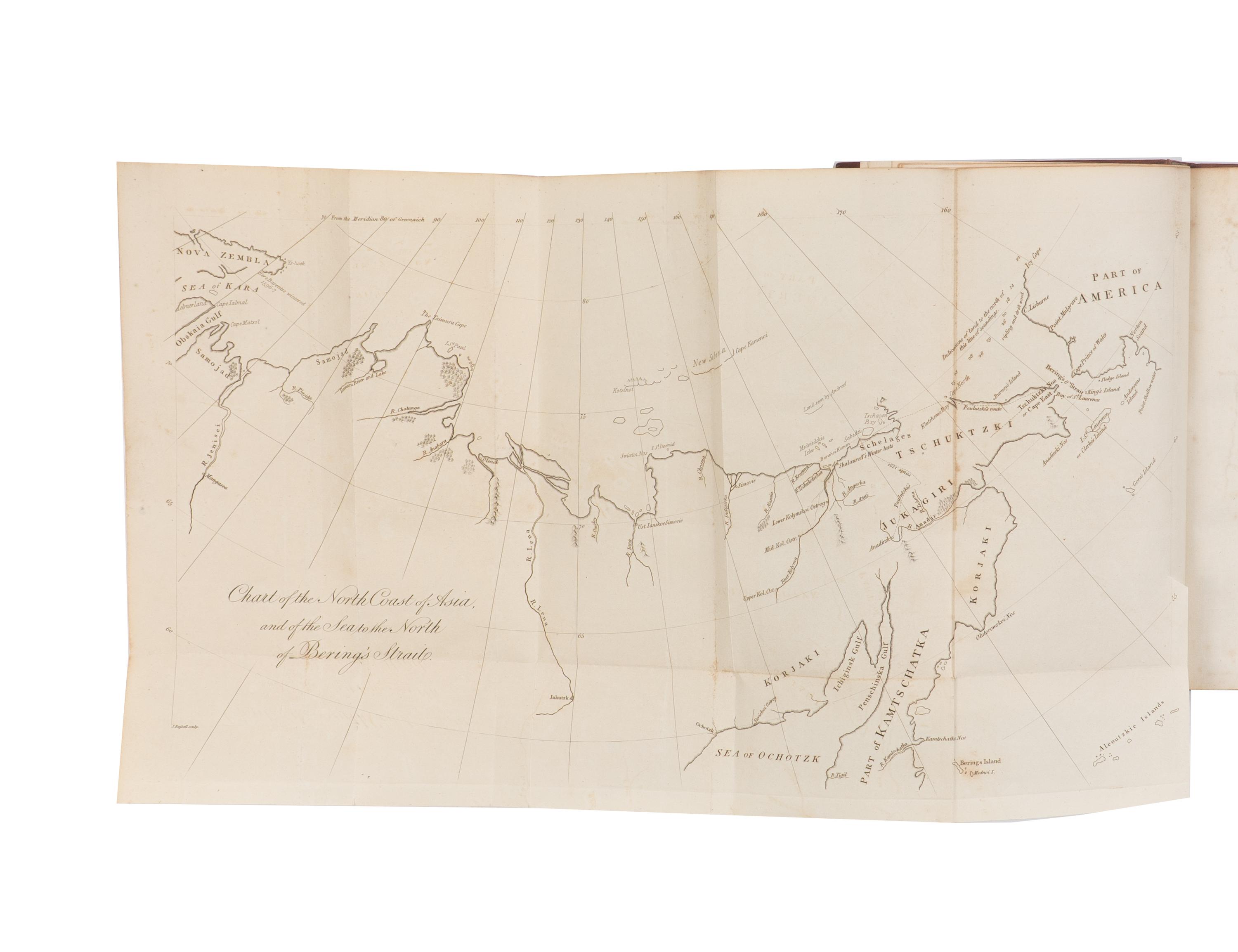 [Travel & Exploration] Burney, Captain James. A Chronological History of North-Eastern Voyages of Discovery; and of the Early Eastern Navigations of The Russians