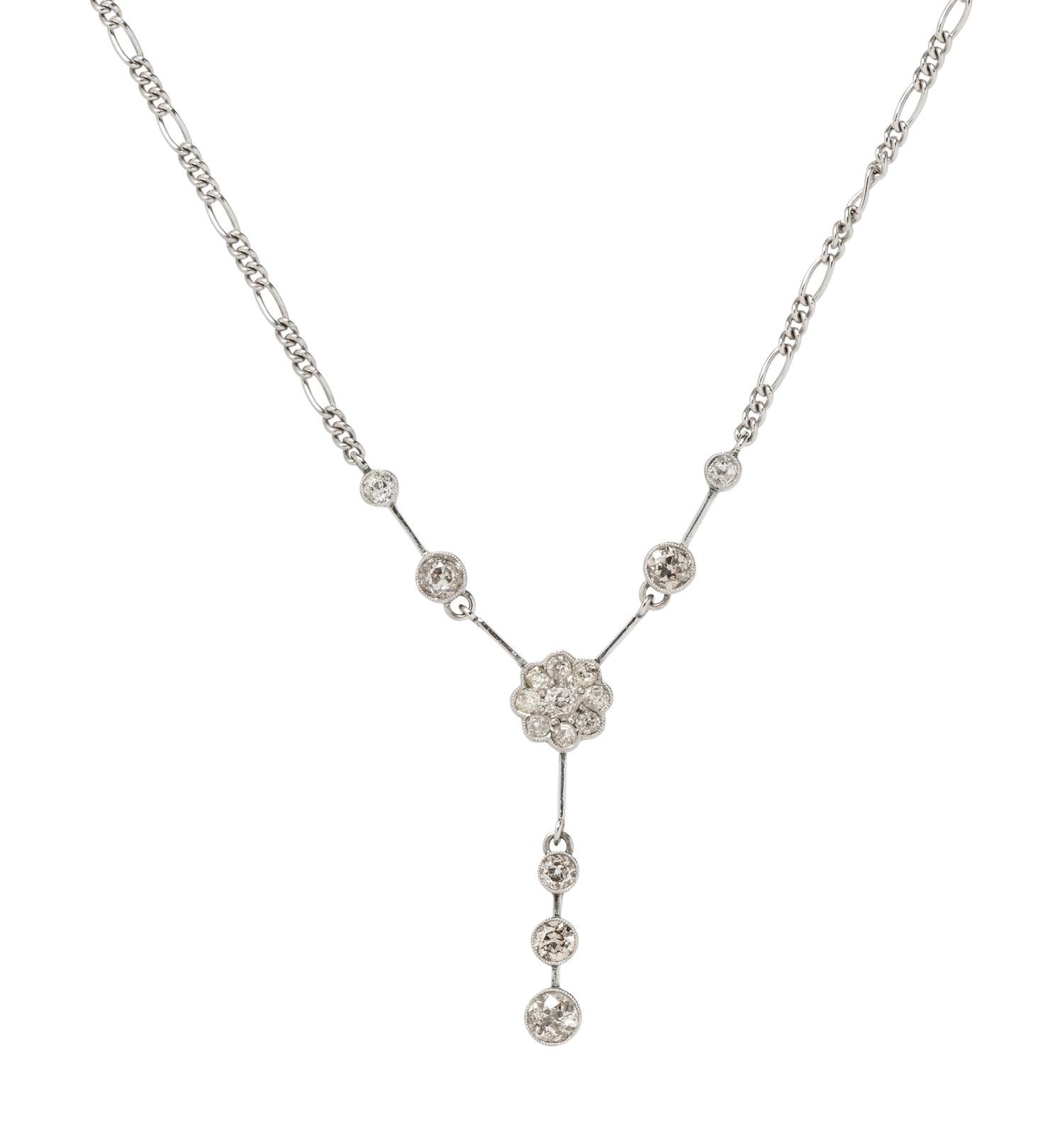ANTIQUE, DIAMOND NECKLACE