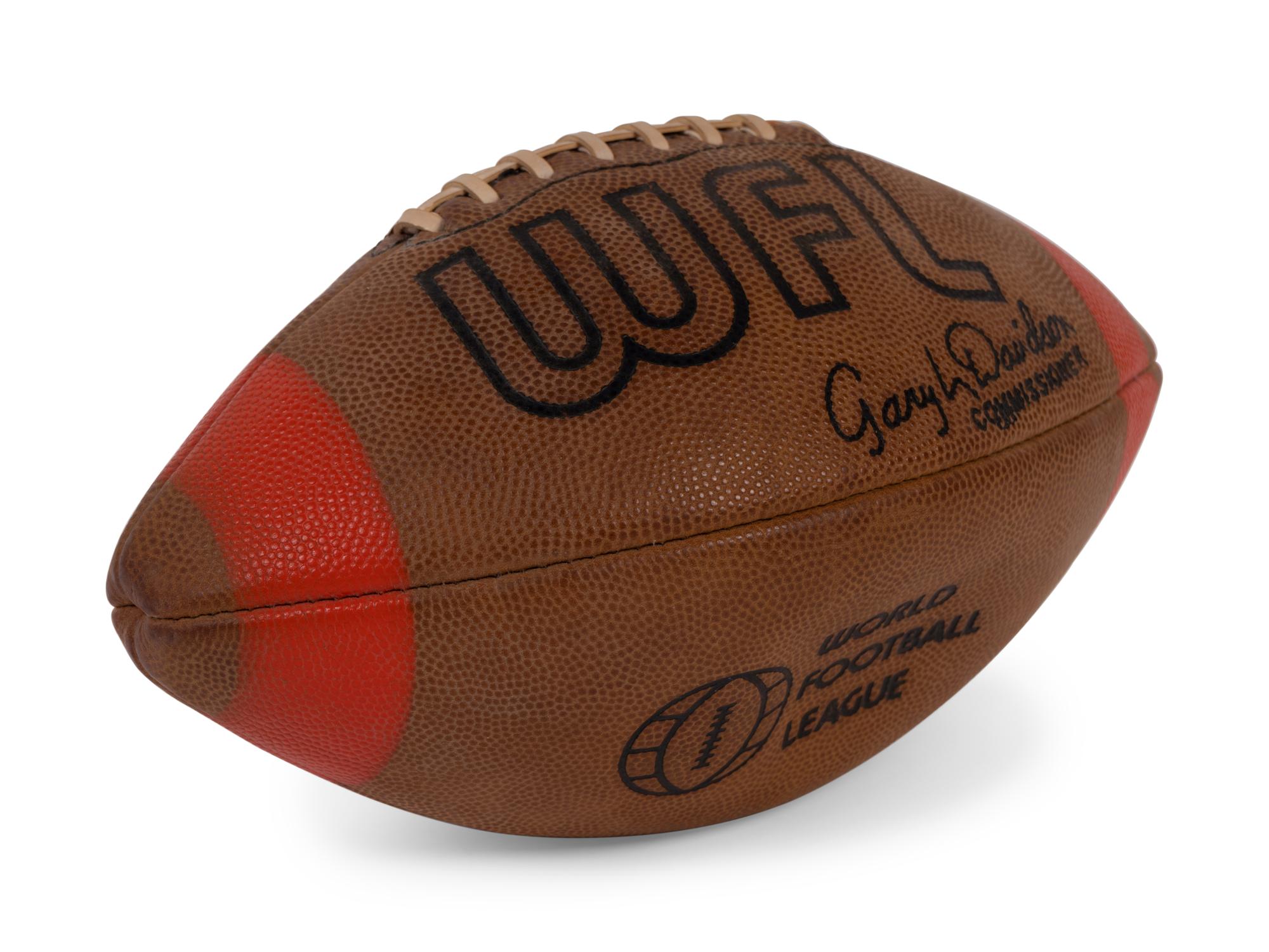 An Uncommon 1974 WFL (World Football League) Original Spalding Official Game Ball,