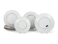 Eight Chinese Famille Rose Porcelain Plates