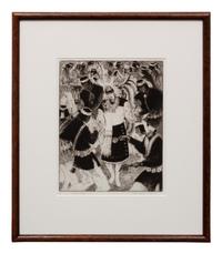 Two Works: Deer Dance, edition 46/75 and Keresan Dancers , edition 11/50