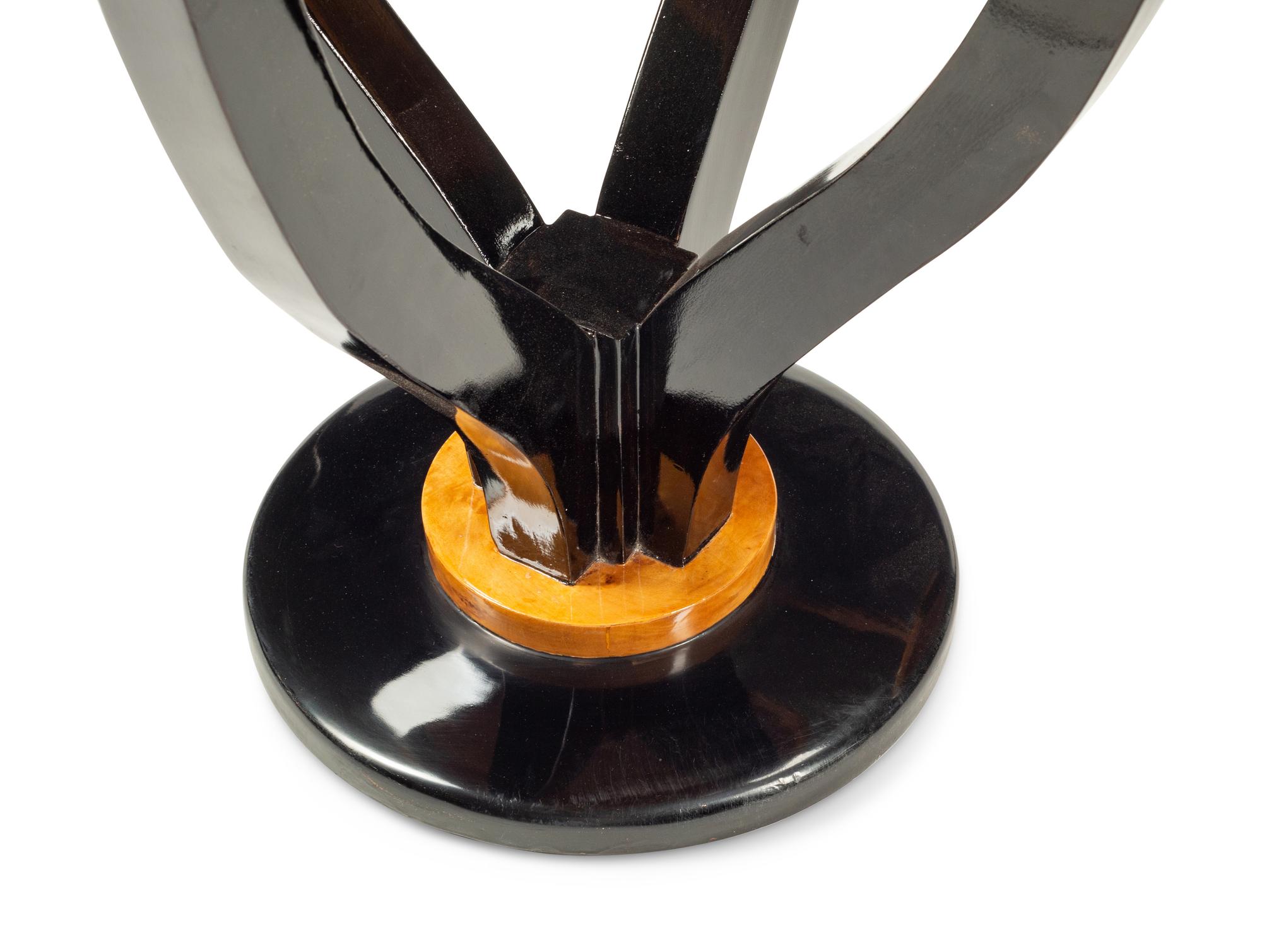 A Pair of Continental Part-Ebonized Side Tables