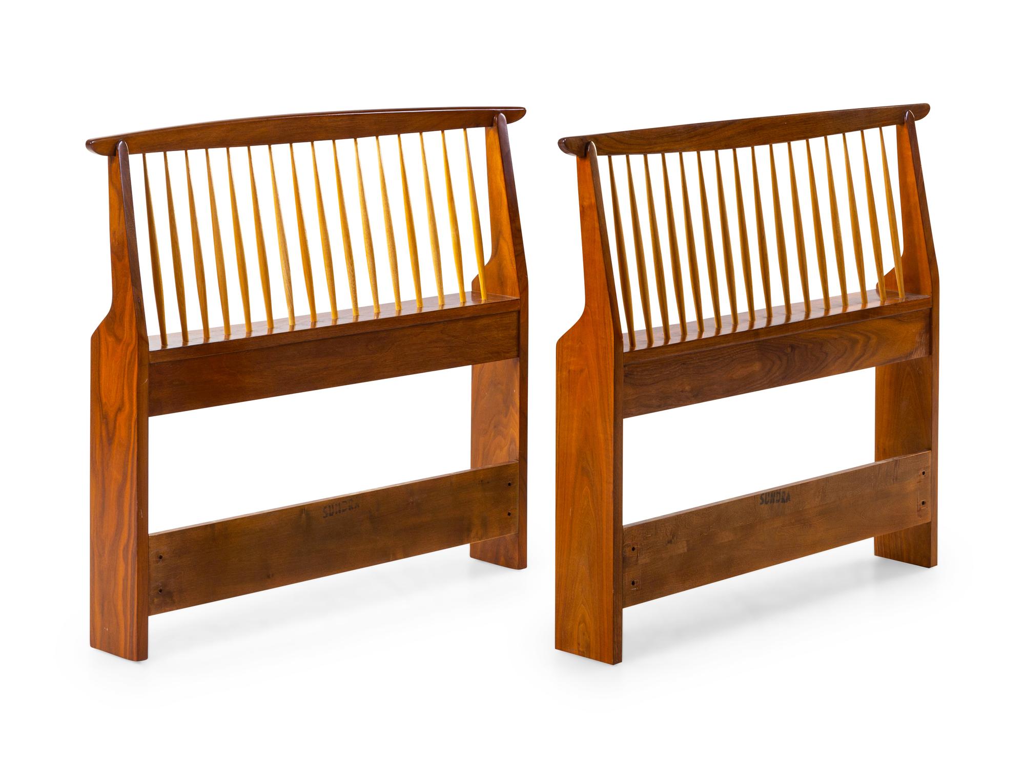 Pair of Twin-Sized Headboards Widdicomb, USA