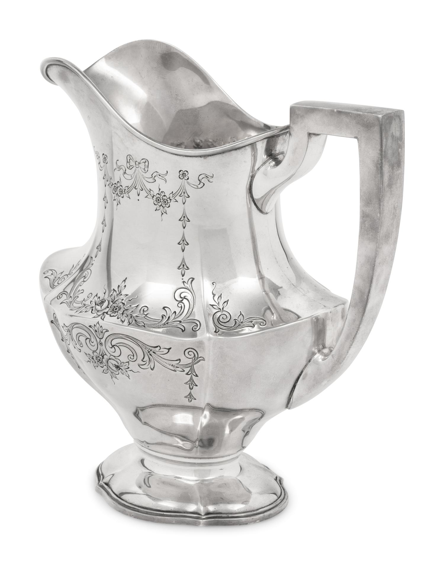 An American Silver Water Pitcher