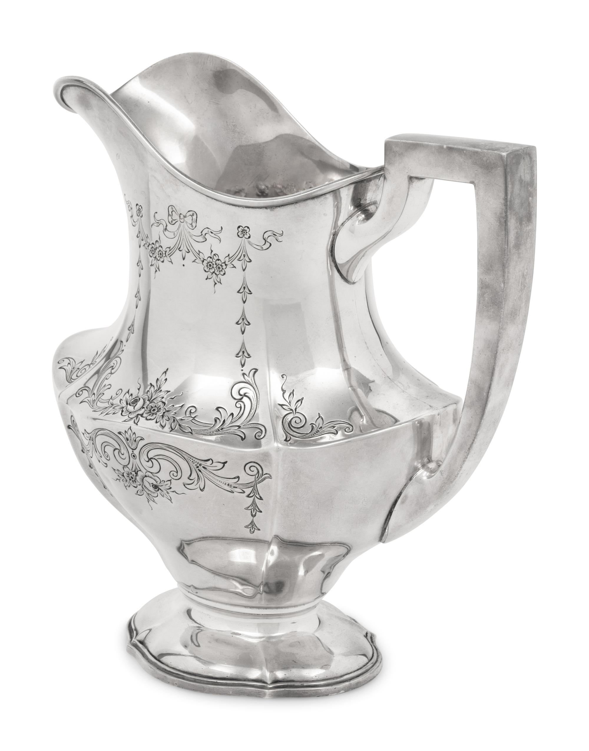 An American Silver Water Pitcher